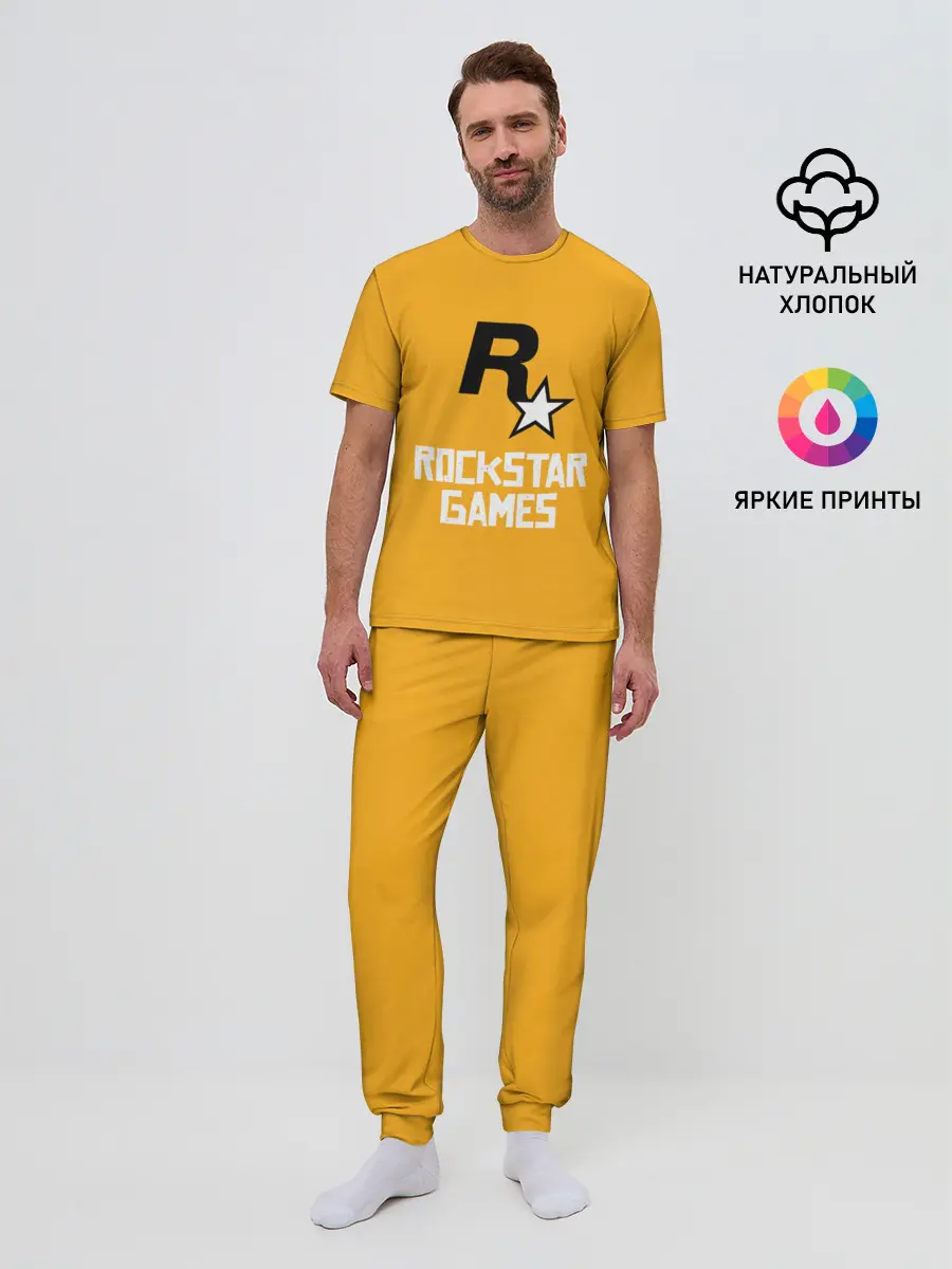 Мужская пижама с брюками / Рокстар