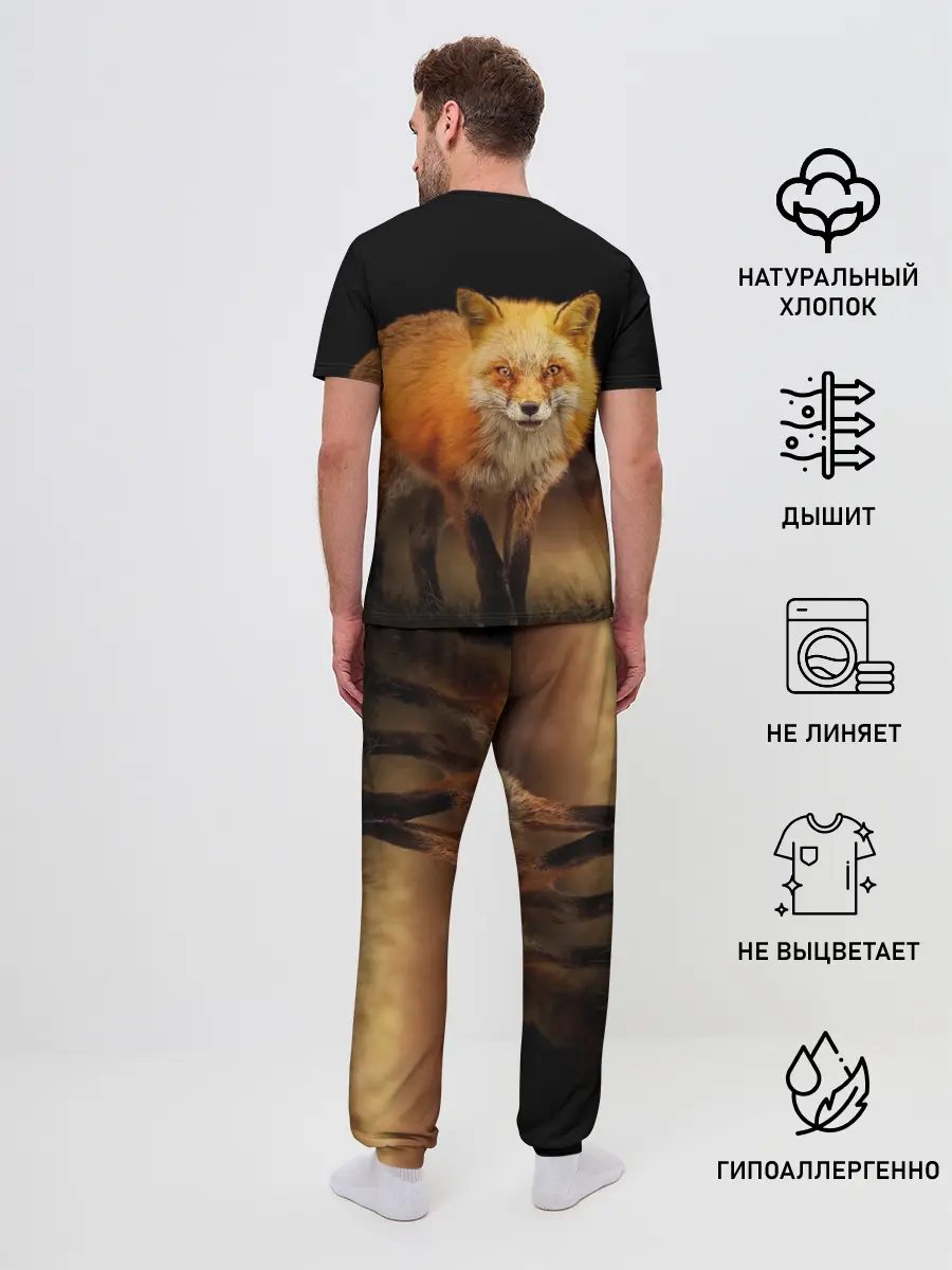 Мужская пижама с брюками / Лиса