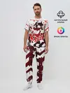 Мужская пижама с брюками / KILLA красные следы
