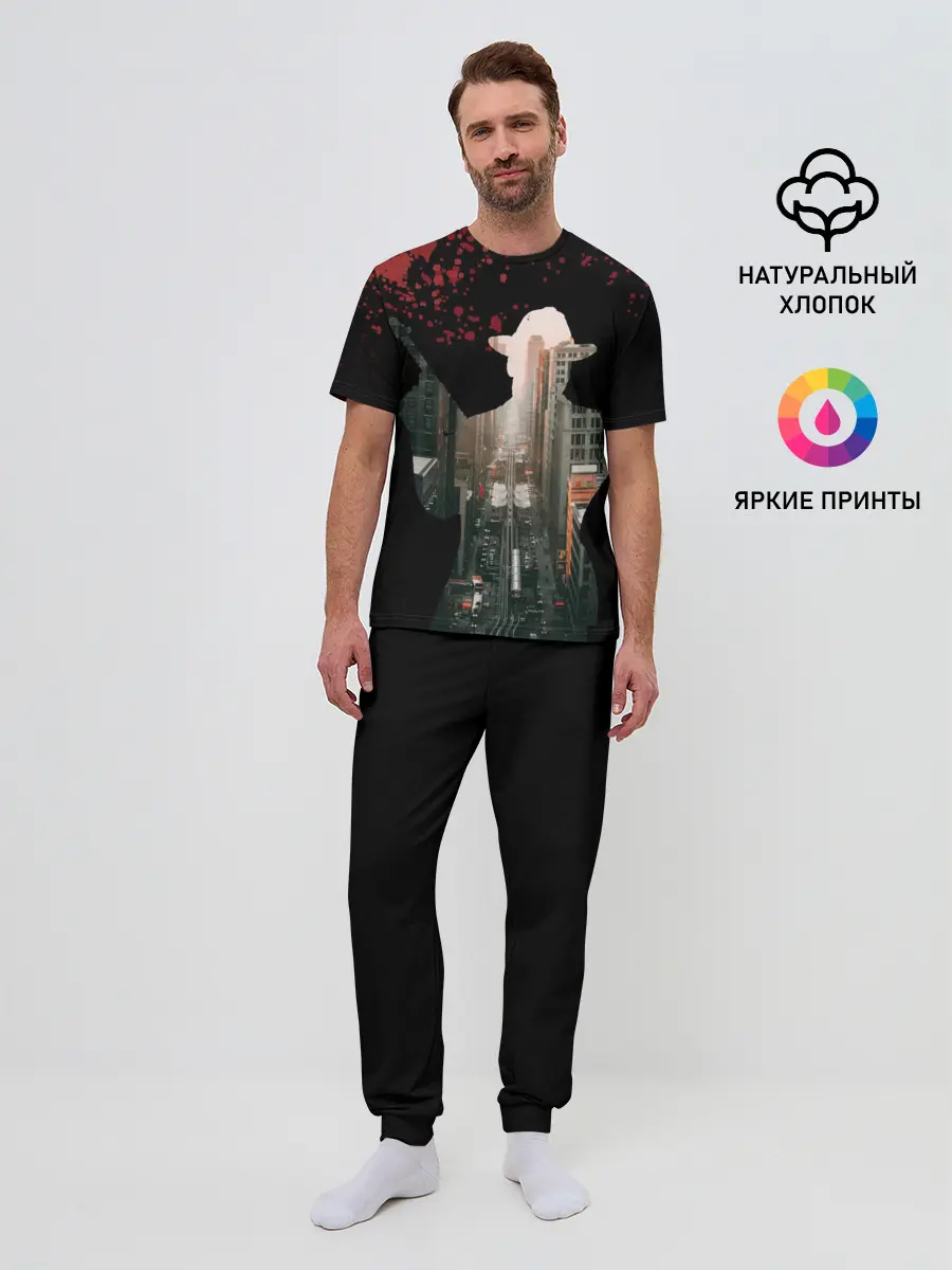 Мужская пижама с брюками / Гангстер 3