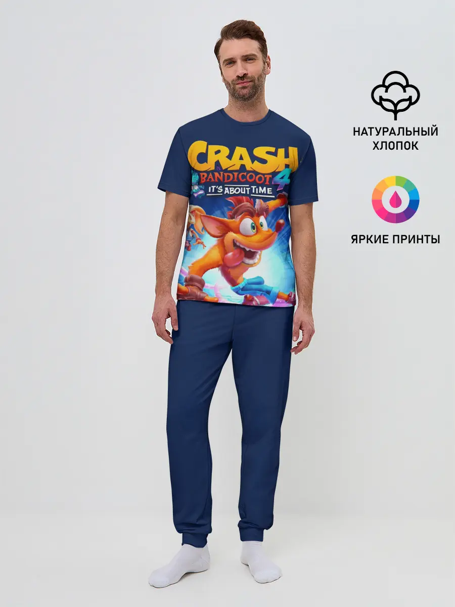 Мужская пижама с брюками / Crash Bandicoot