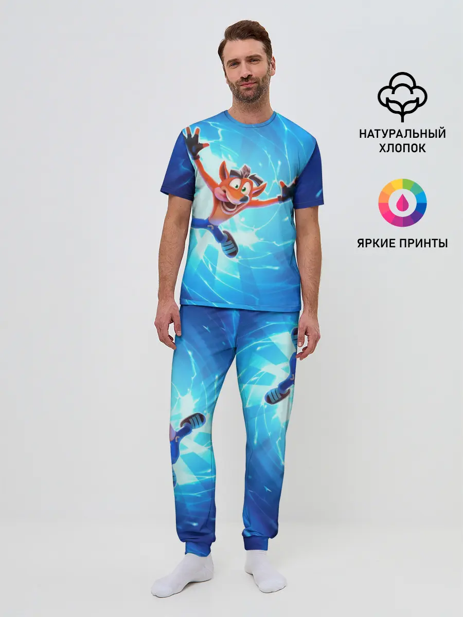 Мужская пижама с брюками / Crash Bandicoot