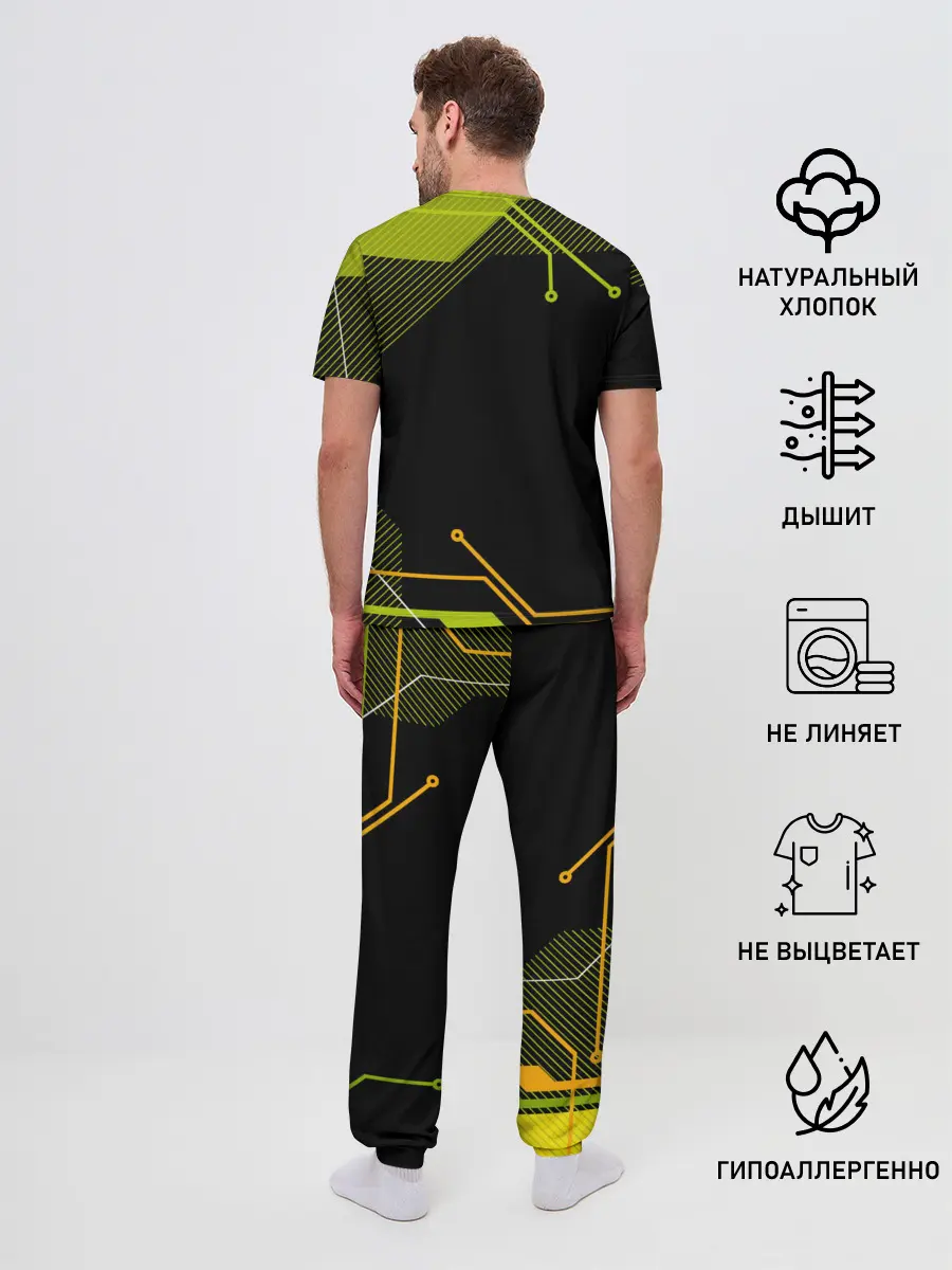 Мужская пижама с брюками / CYBERPUNK 2077.