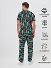Мужская пижама с брюками / Коты паттерн