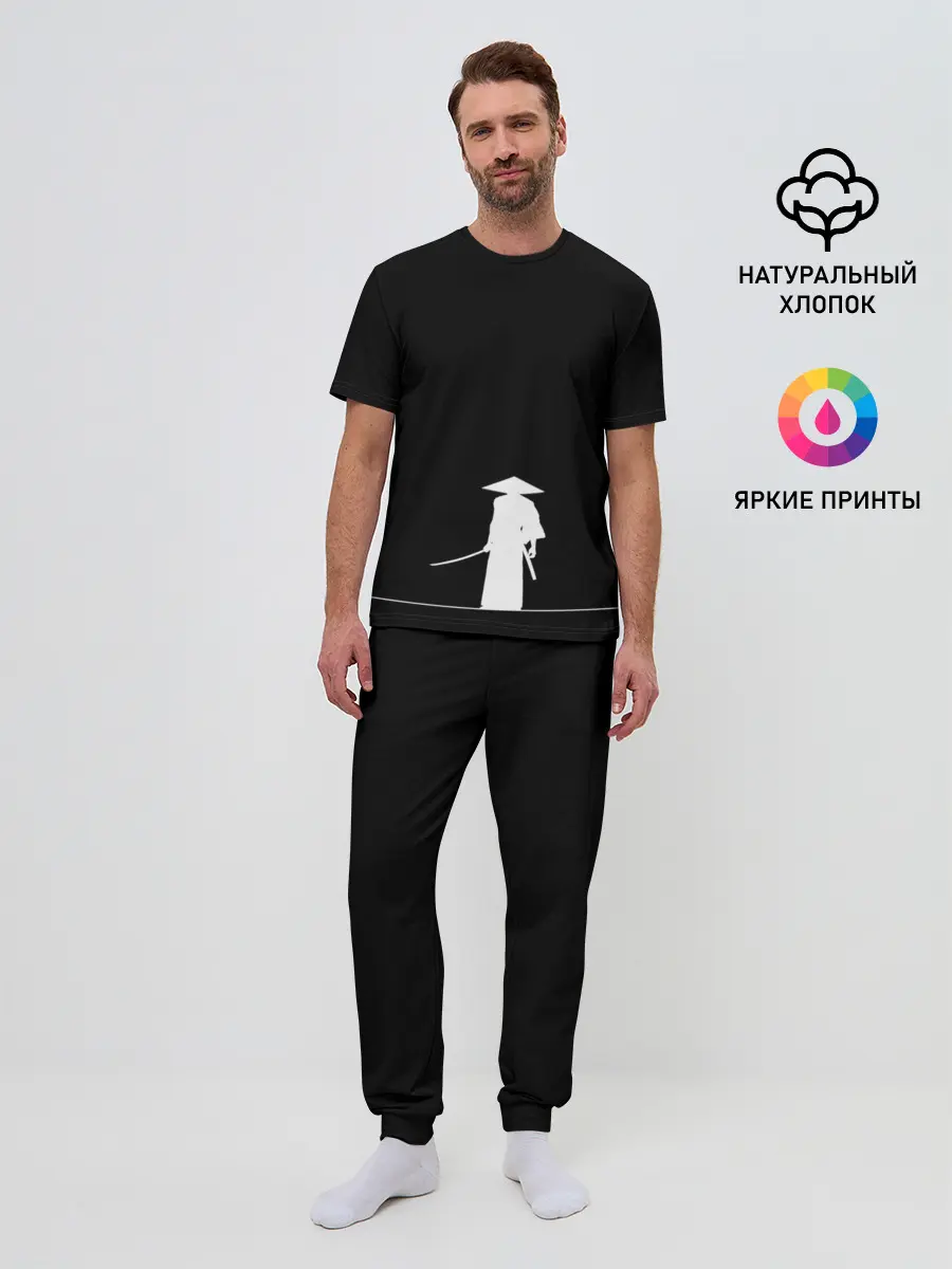 Мужская пижама с брюками / Одинокий самурай
