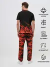 Мужская пижама с брюками / Череп и огонь