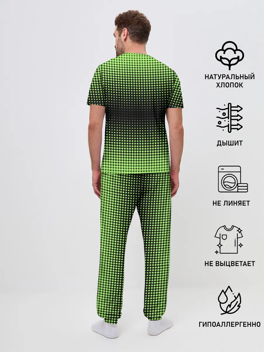 Мужская пижама с брюками / Симметрия