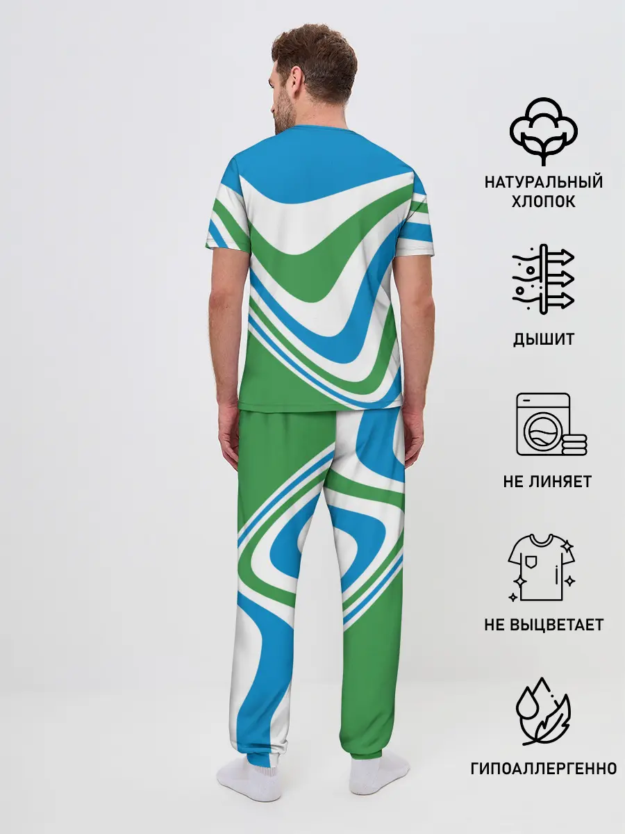 Мужская пижама с брюками / Узбекистан