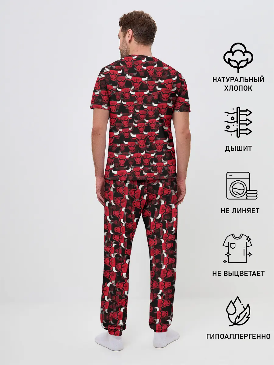 Мужская пижама с брюками / Быки Chicago Bulls