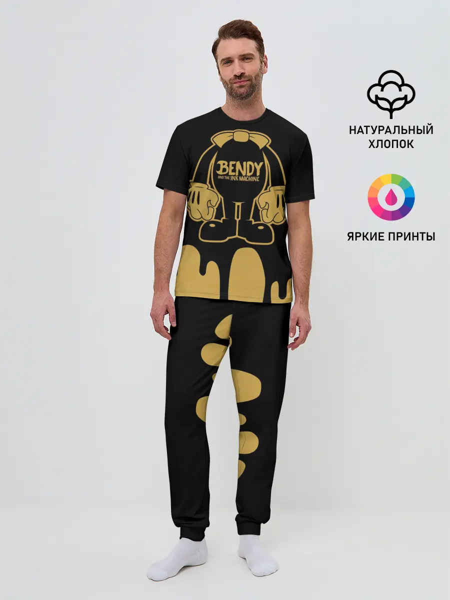 Мужская пижама с брюками / Bendy And The Ink Machine
