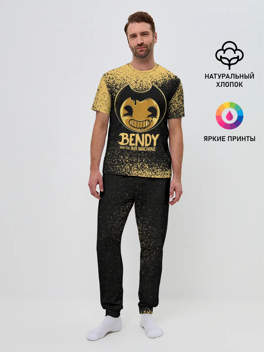 Мужская пижама с брюками / Bendy And The Ink Machine