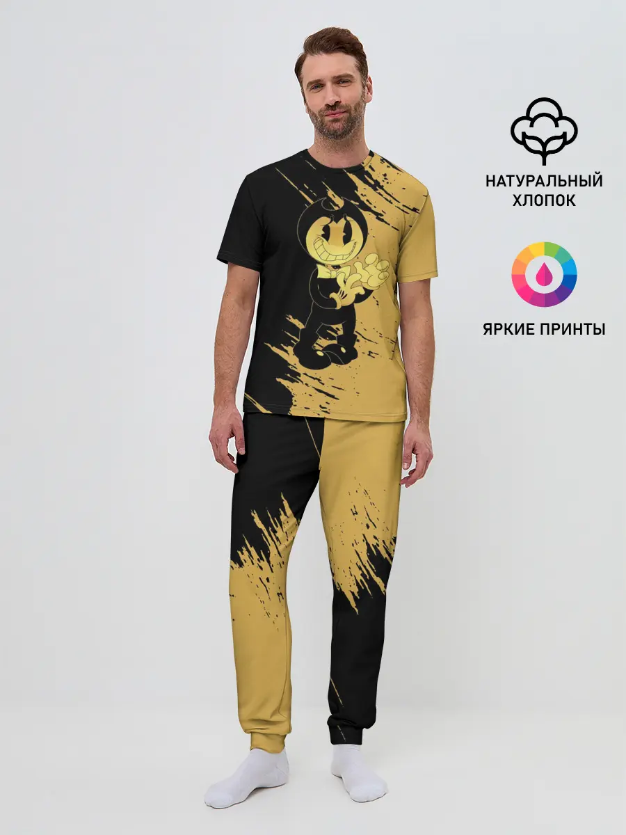 Мужская пижама с брюками / Bendy And The Ink Machine