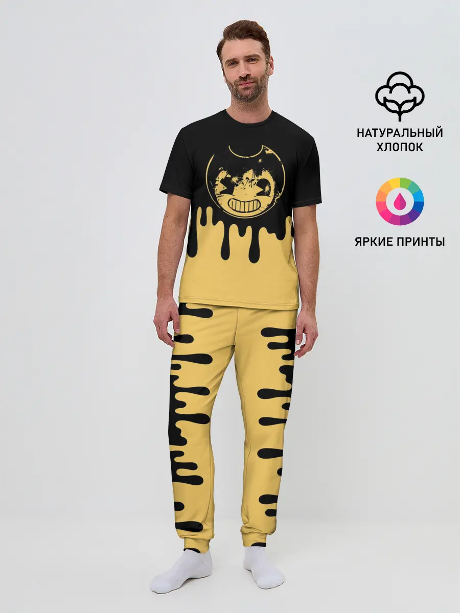 Мужская пижама с брюками / Bendy And The Ink Machine