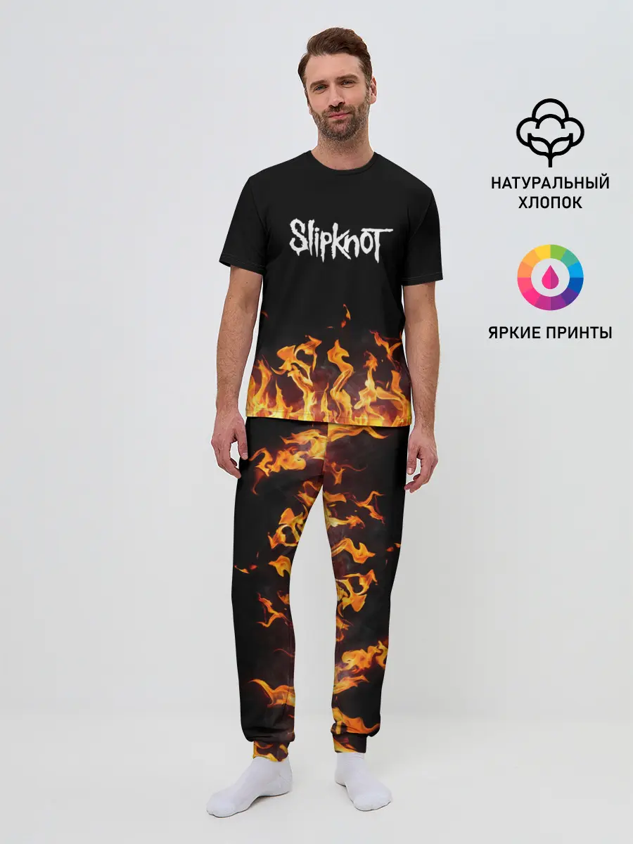 Мужская пижама с брюками / Slipknot