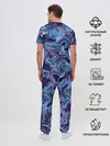 Мужская пижама с брюками / Синие линии