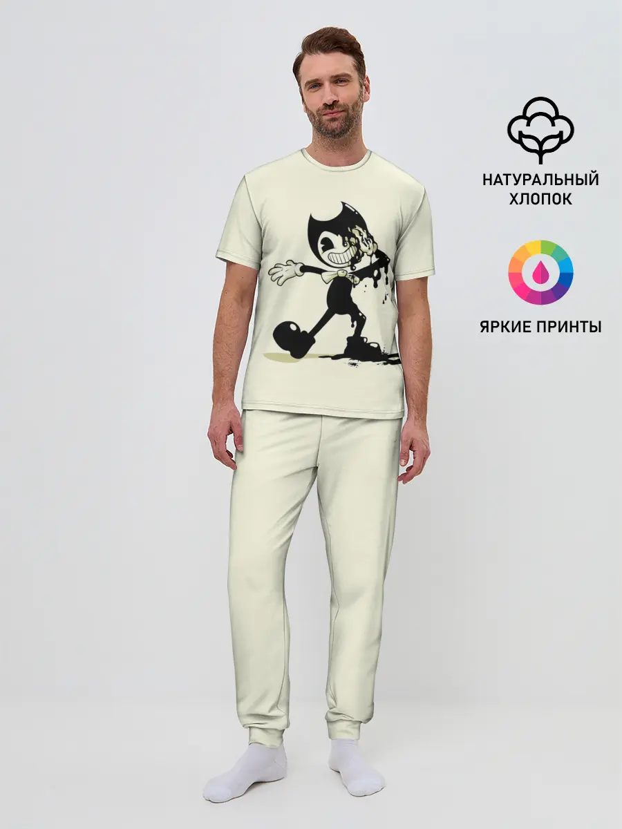 Мужская пижама с брюками / Bendy And The Ink Machine