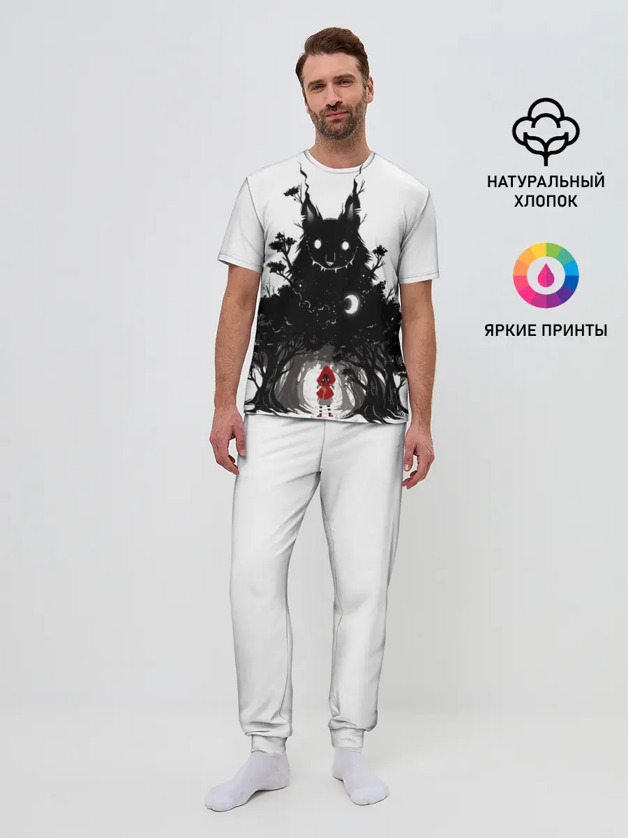 Мужская пижама с брюками / Красная шапочка