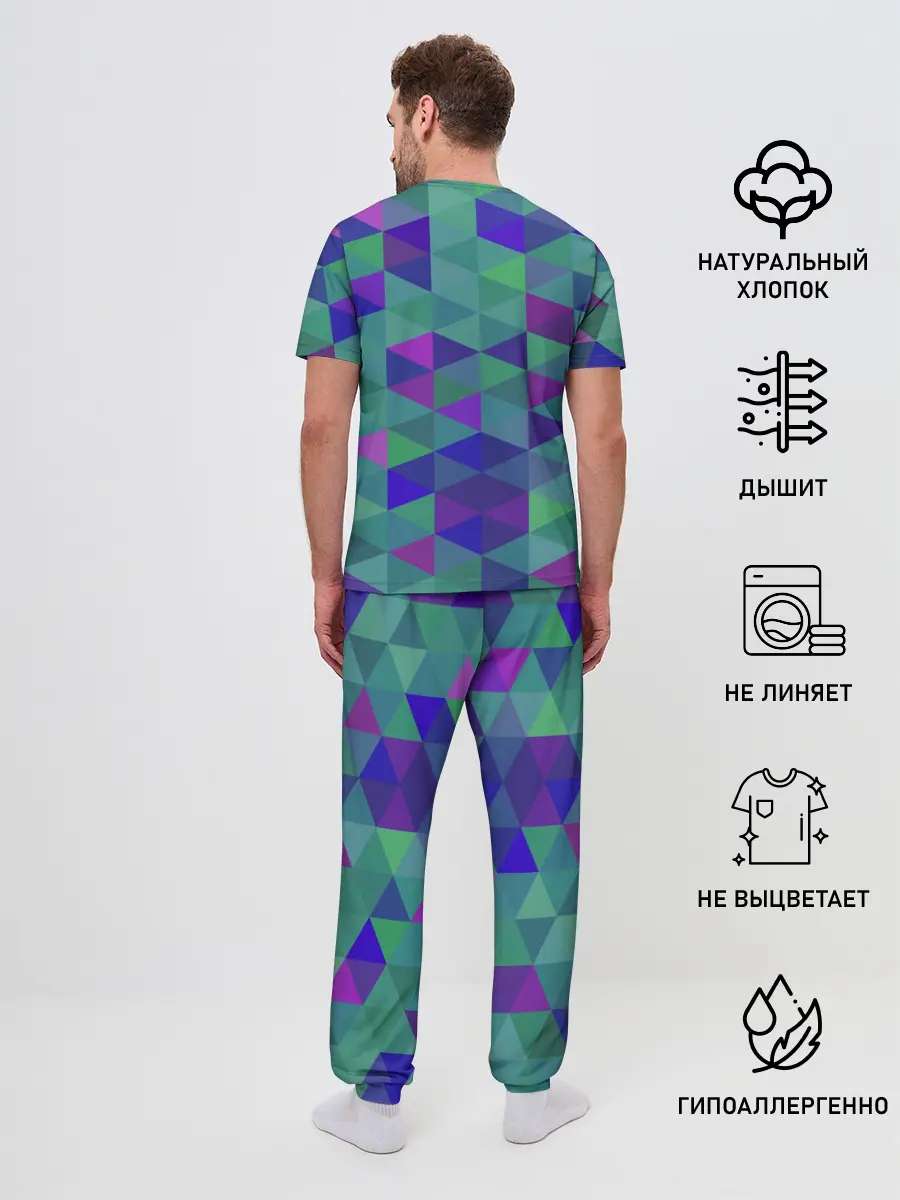 Мужская пижама с брюками / Minecraft