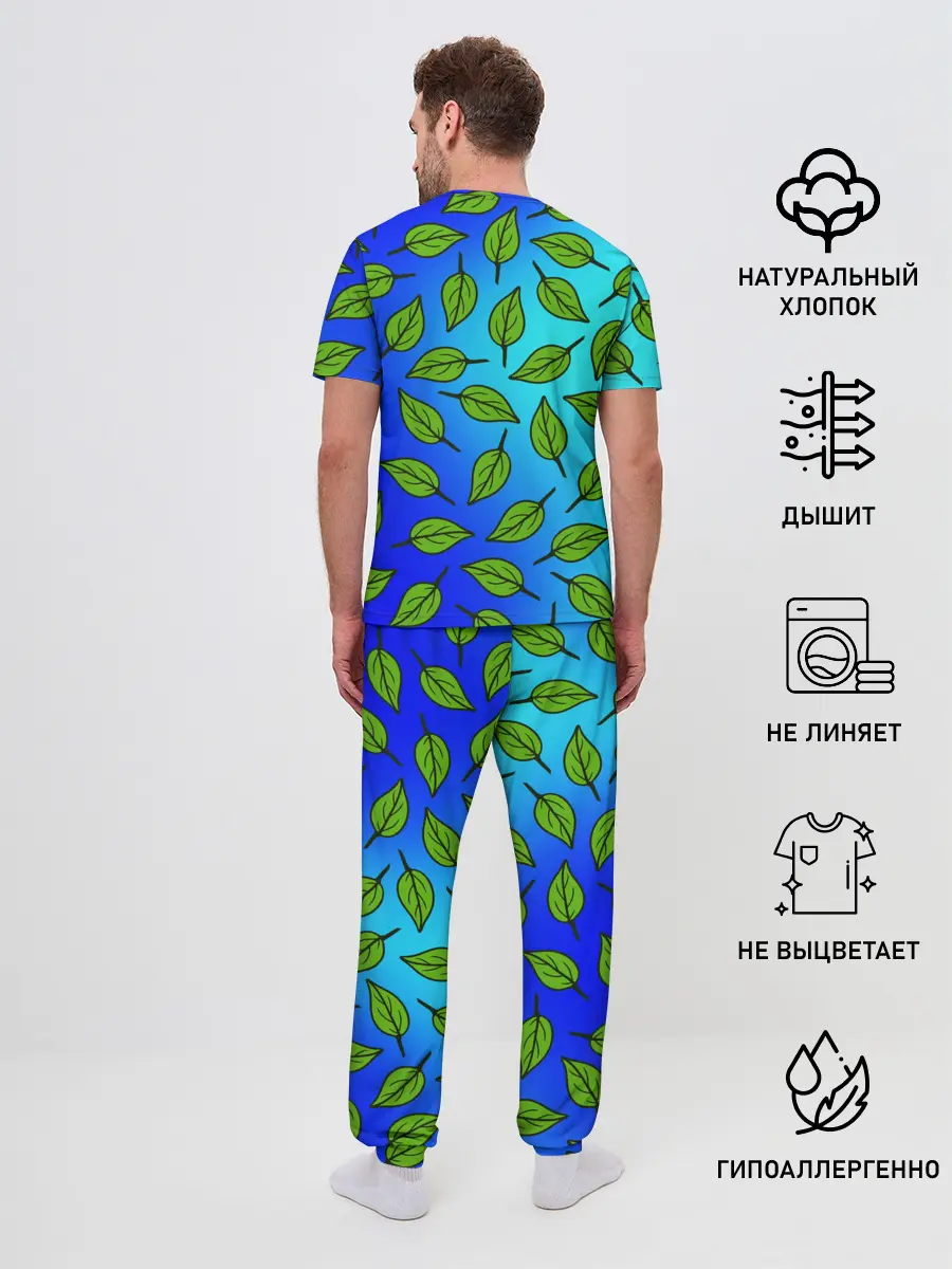 Мужская пижама с брюками / Панда