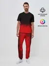 Мужская пижама с брюками / КРАСНО-ЧЕРНЫЙ ГРАДИЕНТ