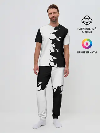 Мужская пижама с брюками / Символ 2021 | Год Быка