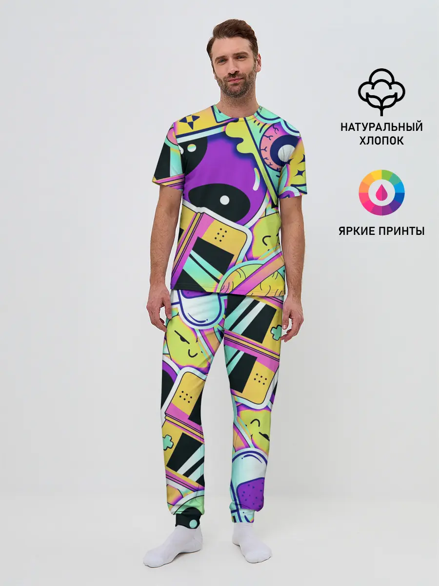 Мужская пижама с брюками / Alien