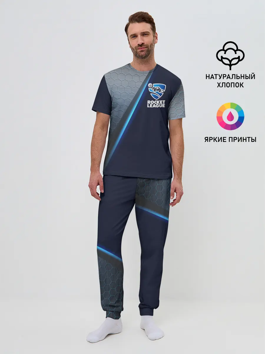Мужская пижама с брюками / ROCKET LEAGUE.