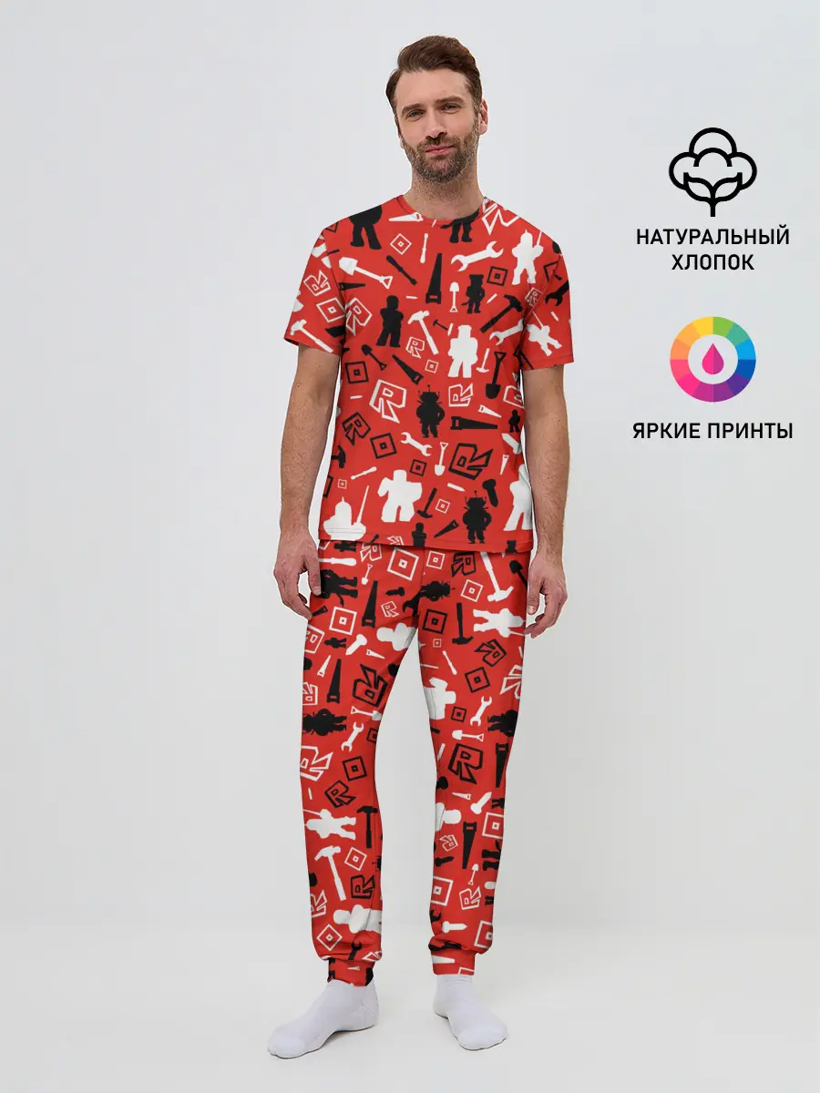 Мужская пижама с брюками / ROBLOX