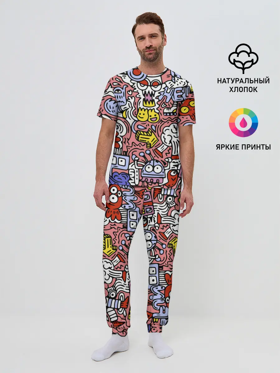 Мужская пижама с брюками / Tosh