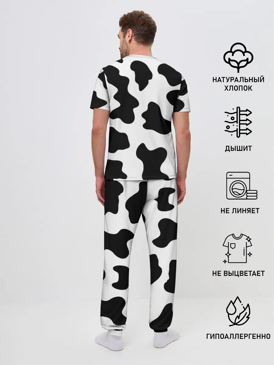 Мужская пижама с брюками / Му-му