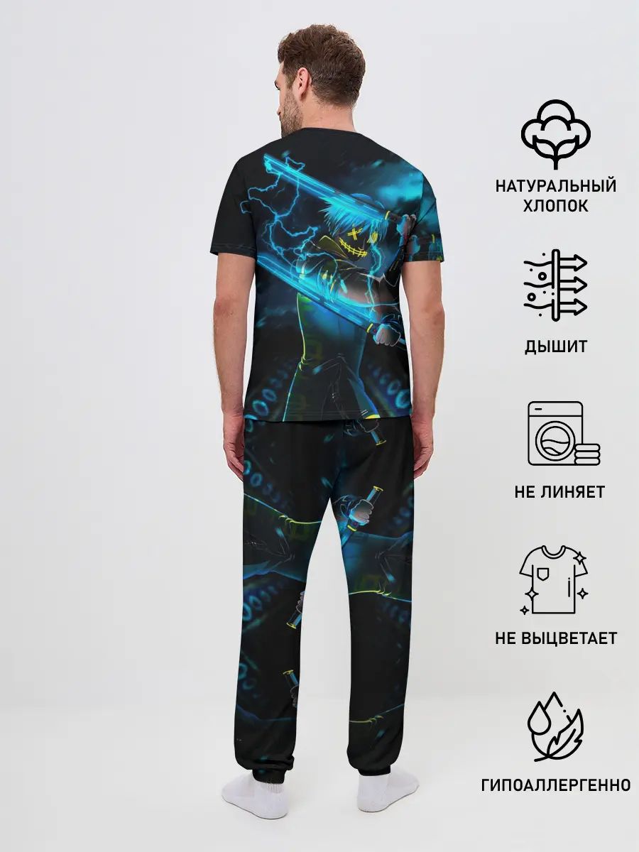 Мужская пижама с брюками / NEON SAMURAI