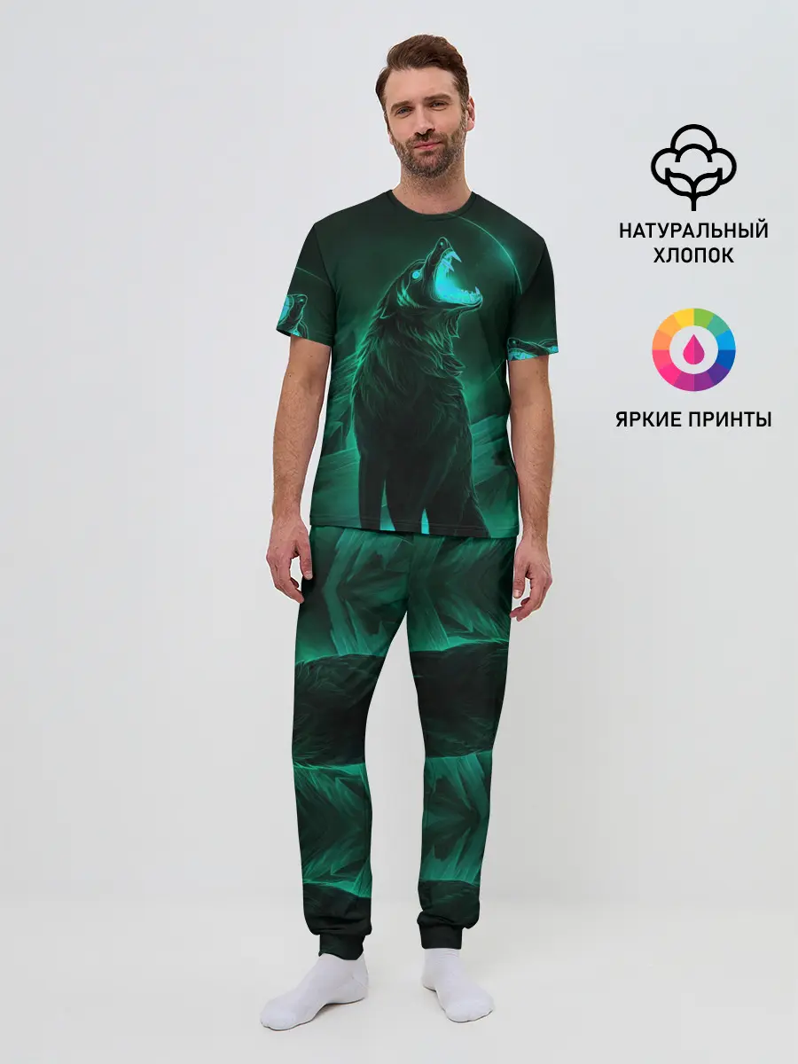 Мужская пижама с брюками / Оборотень