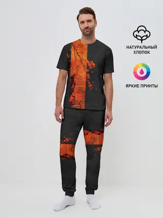 Мужская пижама с брюками / ЦАПЛЯ