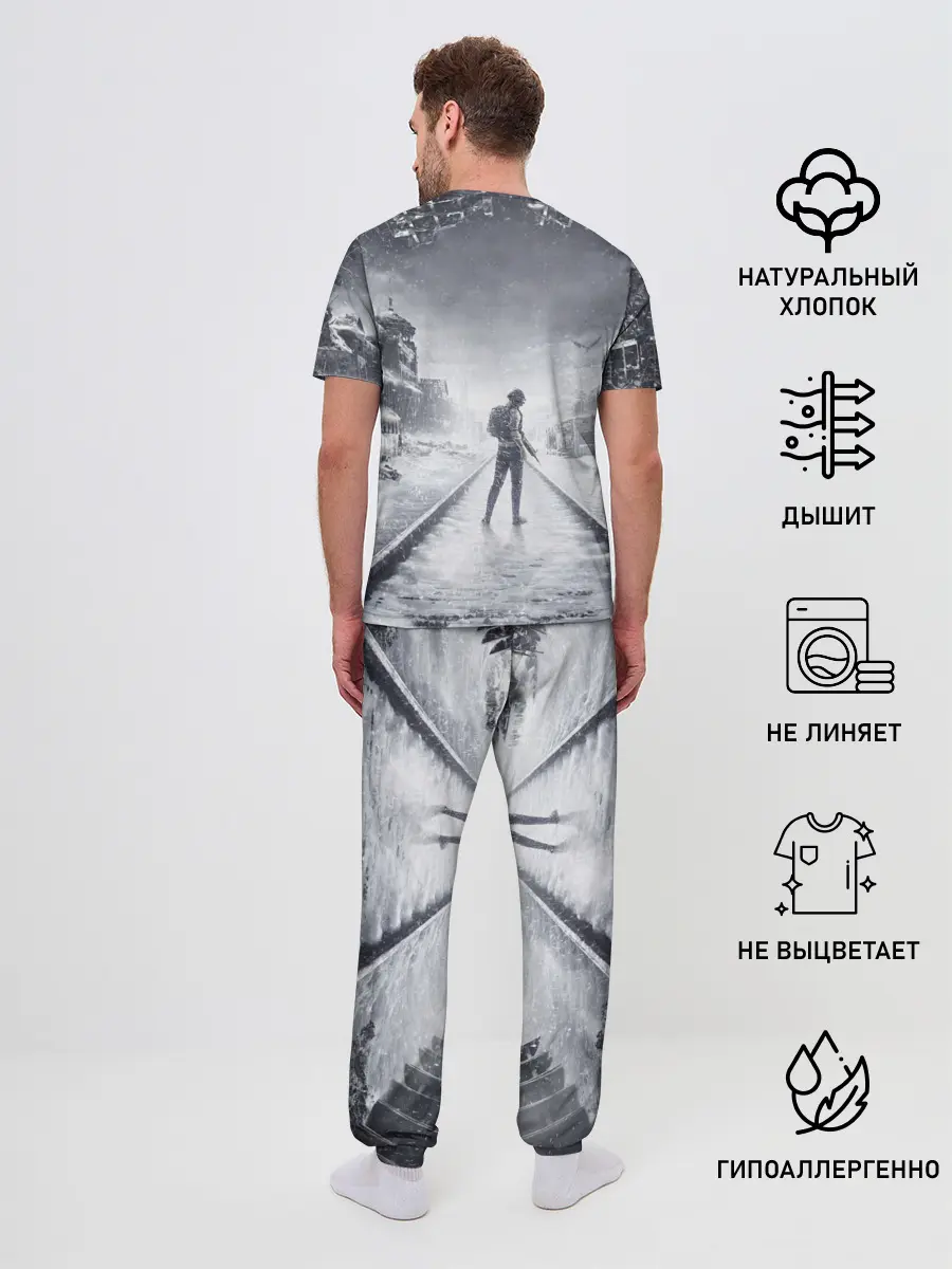 Мужская пижама с брюками / PUBG x METRO Exodus