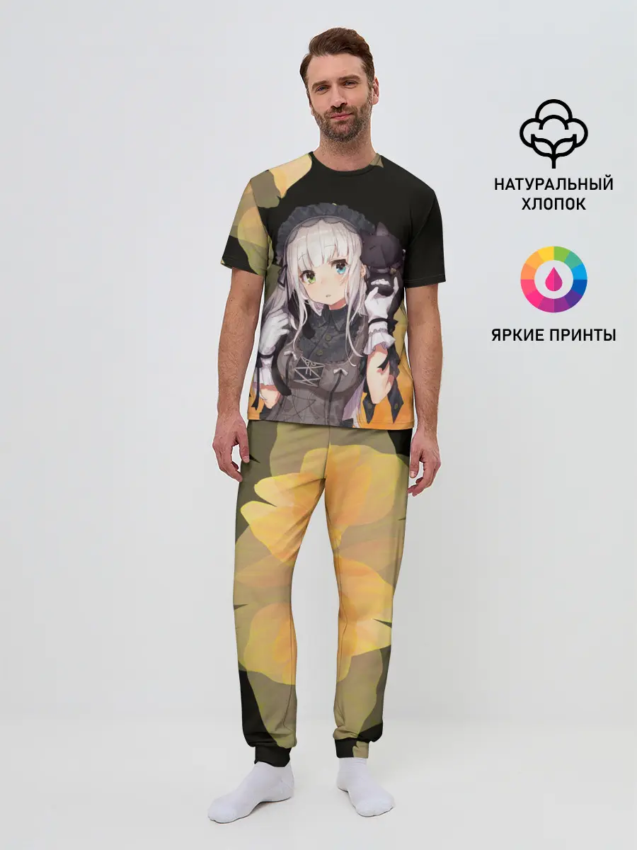 Мужская пижама с брюками / Аниме девушка в интересном наряде