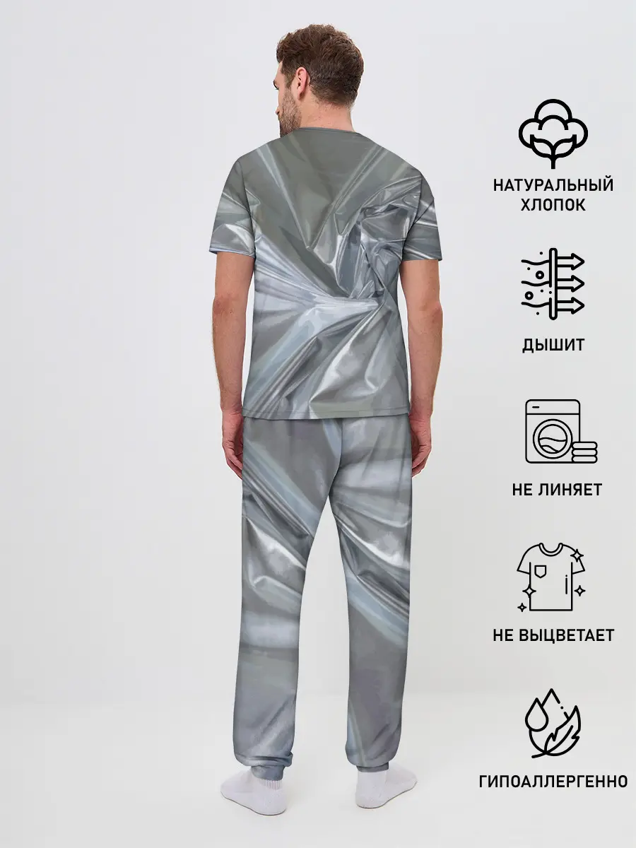Мужская пижама с брюками / Чарующая фольга