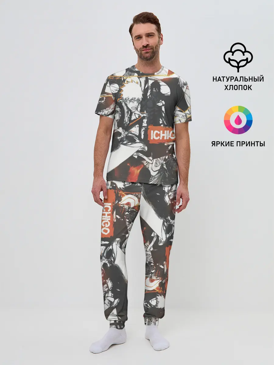 Мужская пижама с брюками / Bleach Блич Ичиго Курасаки