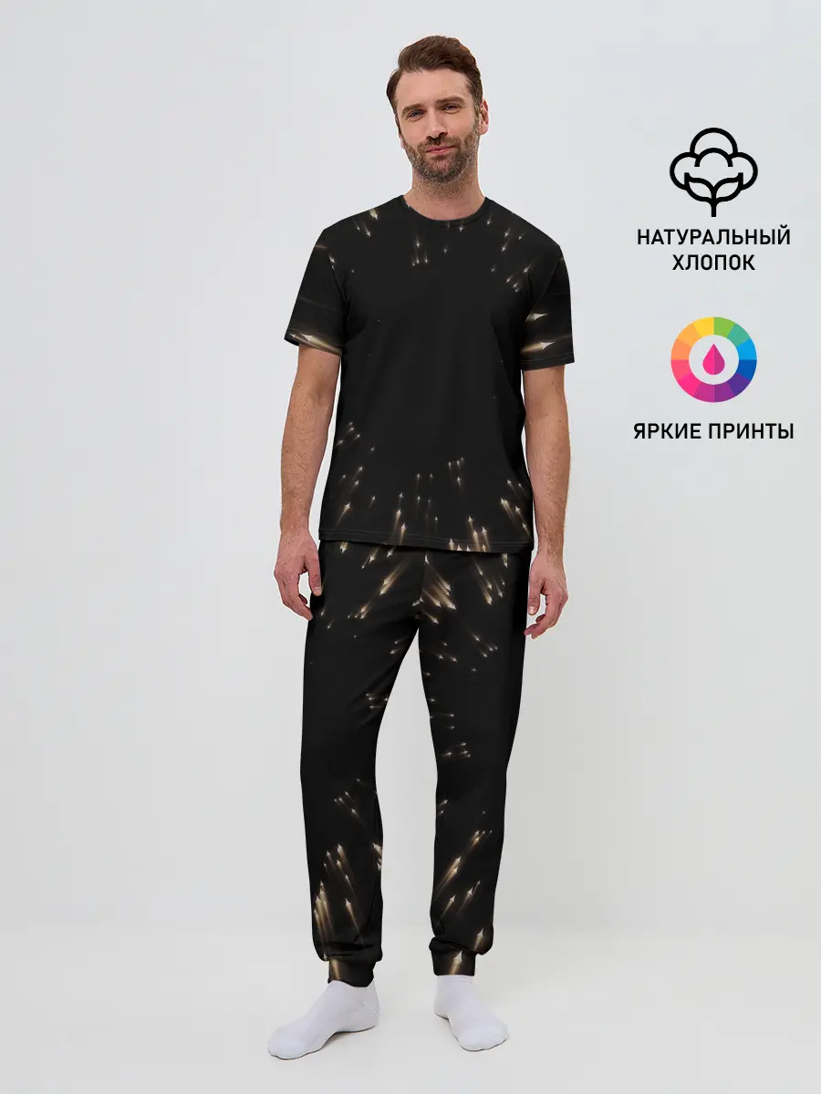Мужская пижама с брюками / Частицы