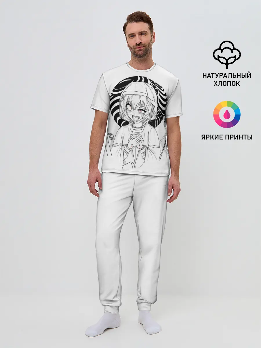 Мужская пижама с брюками / Ahegao