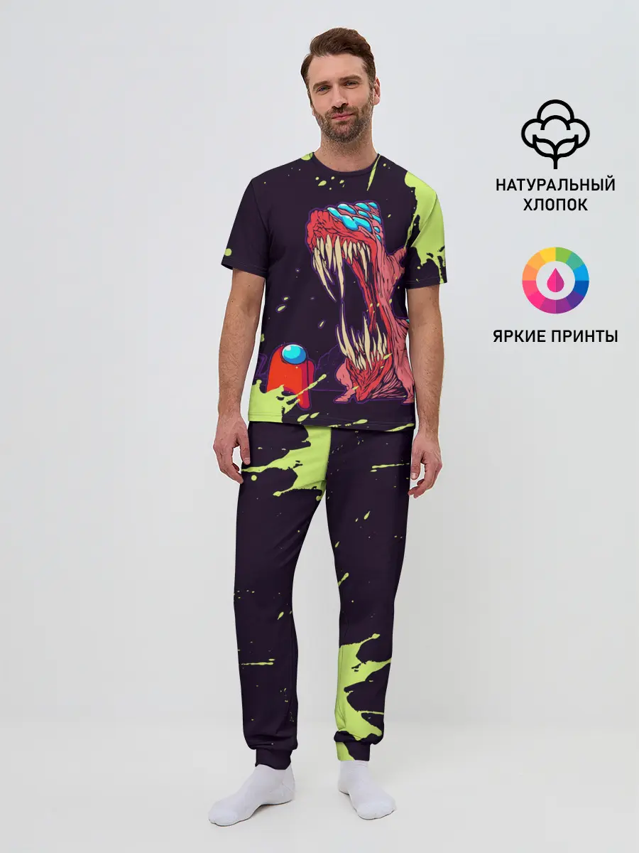 Мужская пижама с брюками / AMONG US - MONSTER