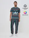 Мужская пижама с брюками / Свитер Merry Christmas