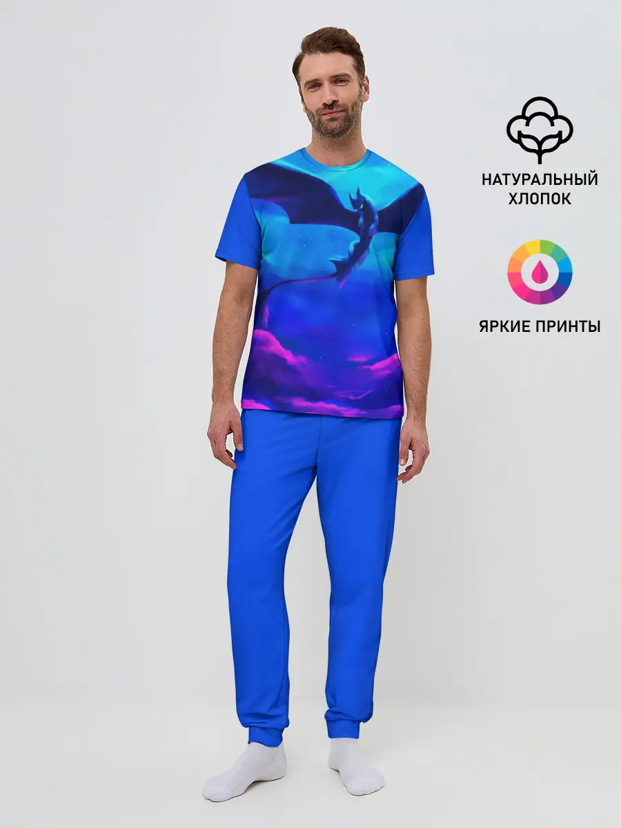 Мужская пижама с брюками / Беззубик