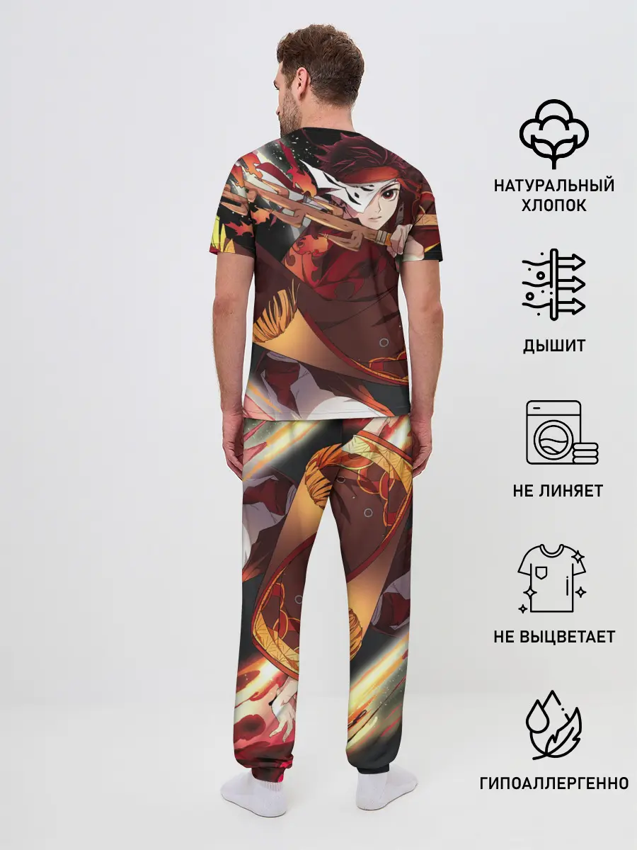 Мужская пижама с брюками / КЛИНОК РАССЕКАЮЩИЙ ДЕМОНОВ