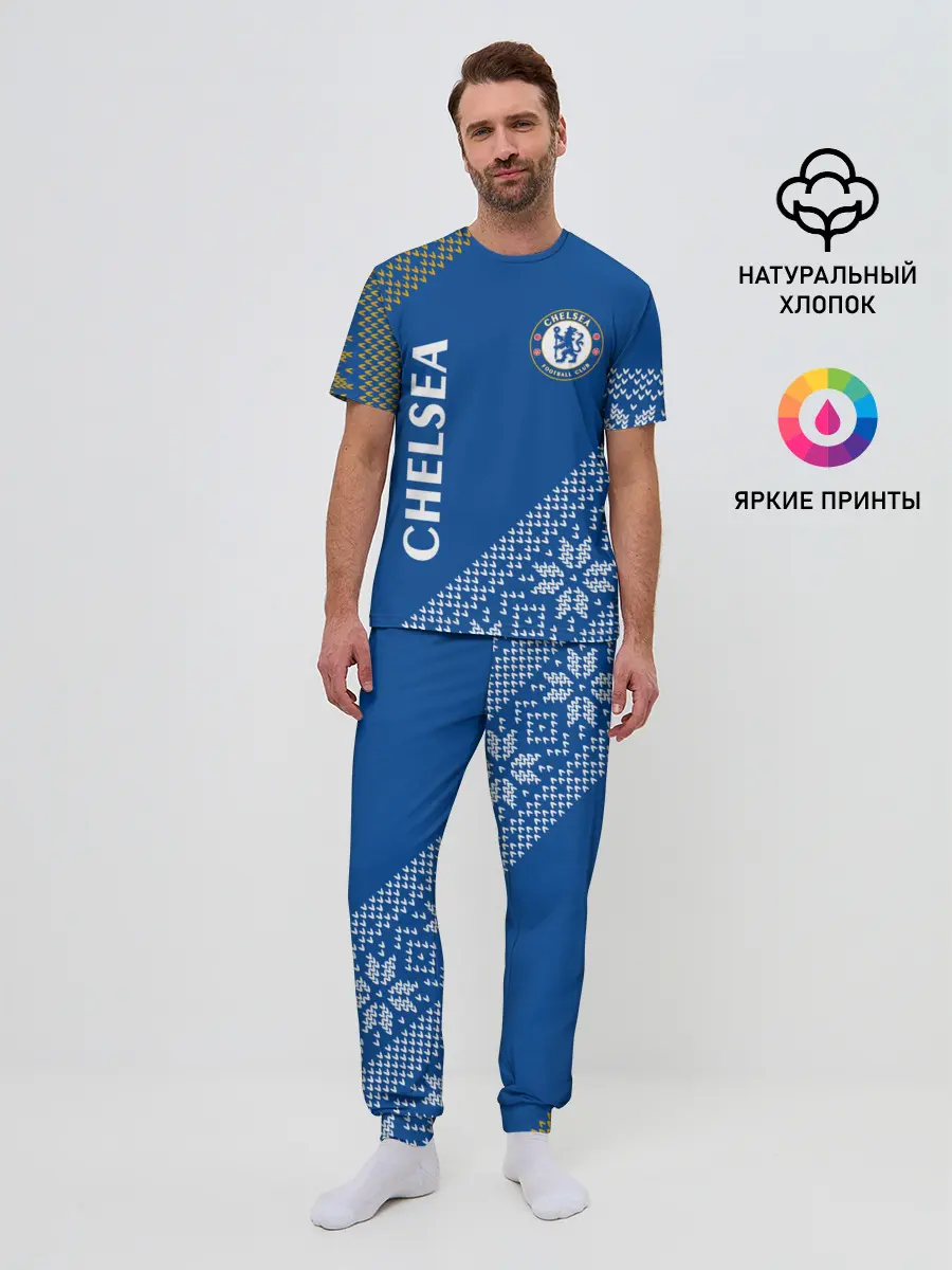 Мужская пижама с брюками / CHELSEA F.C. - Новый Год