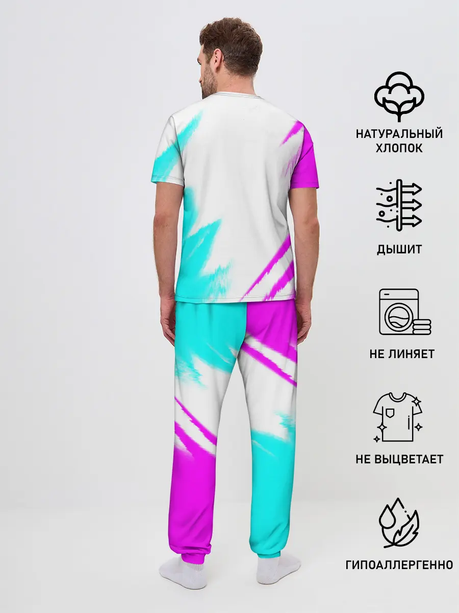 Мужская пижама с брюками / AMONG US - NEON