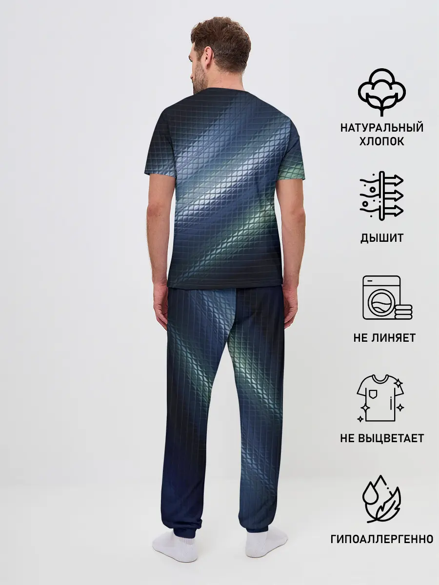 Мужская пижама с брюками / Текстура