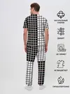 Мужская пижама с брюками / Разносторонняя сетка Fumrre