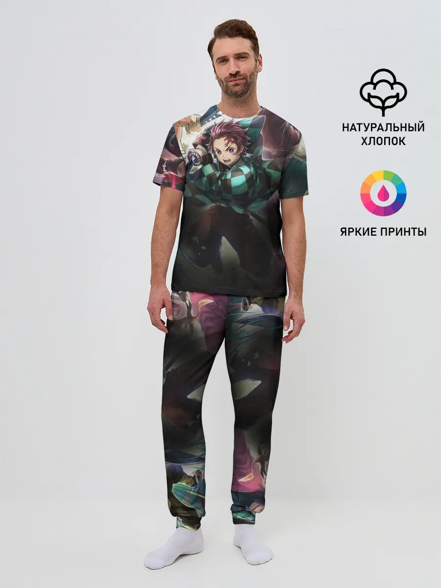 Мужская пижама с брюками / КЛИНОК РАССЕКАЮЩИЙ ДЕМОНОВ