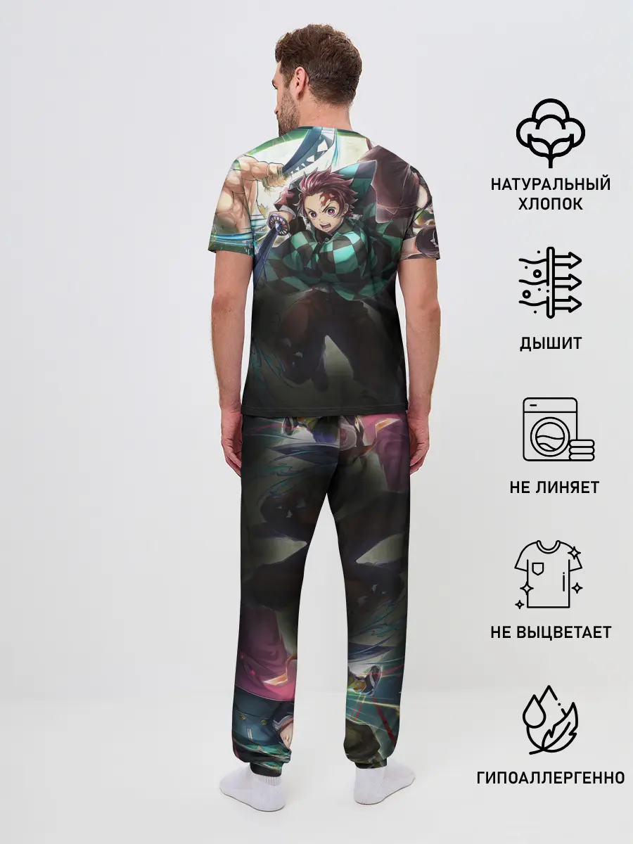 Мужская пижама с брюками / КЛИНОК РАССЕКАЮЩИЙ ДЕМОНОВ