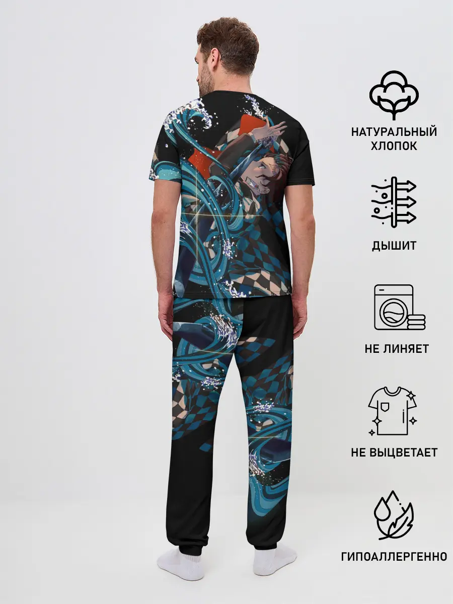 Мужская пижама с брюками / КЛИНОК РАССЕКАЮЩИЙ ДЕМОНОВ